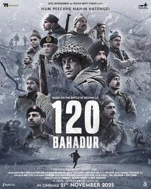 120 Bahadur 2025 Hindi Audio Movie Poster