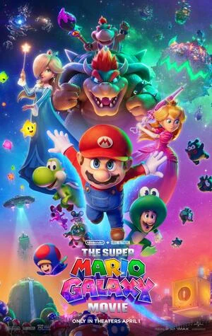 The Super Mario Galaxy Movie 2026 English Audio Movie Poster