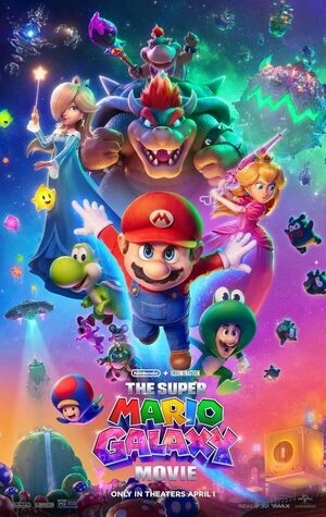 The Super Mario Galaxy Movie 2026 Hindi Dual Audio Movie Poster